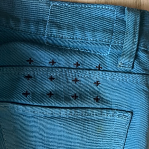 Ksubi Skinny Jeans - Teal Blue size 28 (fits like 27) - Picture 4 of 5